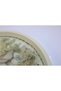 English Vintage Large Tea Serving Tray |   Country Cottage |   Round Large Presentation Tray - 36X36 cm - 5