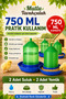 Chick Starter 2 Waterers and 2 Feeders Set 750 ml Waterer Pigeon Waterer Quail Feeder - 6