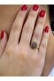 Natural Stone Amethyst Natural Stone Antique Model Women's Adjustable Ring Euy77Amt
