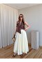 Yellow Long Crinkled Skirt - E261022 - 3