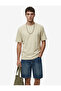Normal Waist Cotton Bermuda Straight Fit Jean Shorts with Pockets