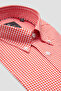 Luca Oxford Cotton Comfort Fit Pink Button down Collar Men's Checkered Shirt - 2