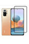واقي شاشة Redmi Note 10 Pro متوافق تمامًا مع الزجاج الحقيقي المقاوم للكسر بدقة 9H