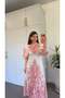 Laser Cut Collared Dress Pink - 4