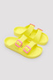 Girls Yellow Plassy Slippers - 2