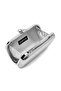Women's Silver Long Strap Metallic Mini Portfolio Evening Dress Bag 26Pbd270132 - 5