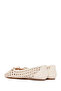 Women's Beige Braided Ballerinas 25Sfd443729 - 5