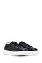 Men's Black Lace-Up Thick Soled Sports Shoes, Leather Sneaker 26Sfd610118 - 2
