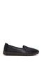 Women's Black Leather Comfort Shoes 26Pfd501318