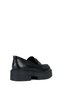 Women's Black Spherica Genuine Leather Loafer, Masculine Shoes, Casual Shoes D36Vdı00043C9999 - 2