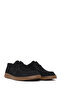 Men's Black Lace-Up Nubuck Leather Casual Shoes 26Sfd6978V3 - 2