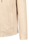 Oscar Men's Beige Zippered Leather Jacket 25Wge6433Ft - 7