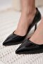 Women's Black Wrinkled Patent Leather Stiletto Tr08Ms26E - 4
