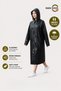 Women Men Raincoat Hooded Eva Black Raincoat M-2532 - 3