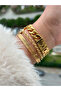 Full Steel (Case, Strap) Luxury Strap Gold Color Vip 5 Atm Wristwatch - 6