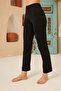 Lycra Long Leggings Black Elastic Waist - 4