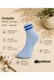 Unisex Tennis College Socks Set of 6 - Short Socks, Striped, Natural Cotton, Seamless, Breathable Socks - 2