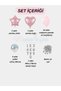 Silver Number 5 Birthday Balloon Set Pink Heart Star Confetti Birthday & Special Day Decoration - 2