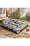 Grey Scale Leaf Curve Seat Cushion 112x81x12cm Double Pattern 240 Gsm High Qulity Mackintosh Pp Fabr