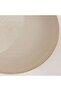 Sienna Spiral Stoneware Salad Bowl Dia22cm --white & Light Brown - 2