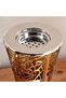 Afreen Metal Calligraphy Oud Burner 12x12x20cm - Gold - 2