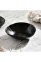 Pebbly Stoneware Soup Bowl 19x15.5x5.3cm -black