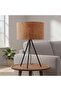 Rayner E27 Wooden Shade Table Lamp 28x56.5cm - Natural/black