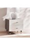 Aversa Nightstand With 2 Drawer - White
