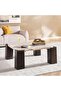 Trudy Coffee Table Marble - Natural & Brown