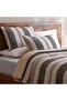 Sanctuary Linen Farmhouse Stripe 3-piece King Comforter Set 240x260cm - Anthracite