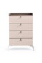 Carmona Chest Of 5 Drawer - Grey - 6