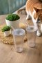 1 Piece 600 Ml Origami Style Mica Glass with Mica Lid and Straw | Presentation Glass Soft Drink Glass - 5