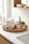 ®   35 cm Plastic Rattan Tray – Wicker Look Decorative Serving Tray, Kitchen, Breakfast, Sun - 2