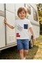 Give up Printed Shorts Set for 2-5 Years Old - White