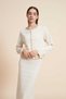 Long Sleeve Button-Front Blouse - 2