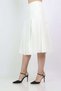Solid Ruffled Midi Skirt - 2