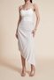 Solid Pleated Midi Skirt
