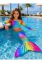 Girls' Long Sleeve Mermaid Costume - Girls' Mermaid Dress and Swimsuit - 5