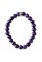 Bracelet Natural Stone Amethyst Certified 8 mm - Focus, Peace and Insight - 2