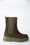 Khaki Genuine Leather Suede Women's Boots N555256202 - 5
