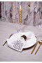 6-Piece Lotus Stone Patterned Linen Napkin Set – 34X34 cm Decorative Table Napkin for Special Occasions - 7