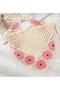 Vintage Bohemian Korean Style Pink Floral Knit Triangle Summer Headband Bandana Women Teen Girls Children - 3