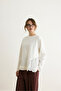Cotton Lace Detailed T-Shirt White - 5