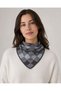 Checkered Patterned Knitwear Scarf