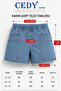 - Women's Summer Thin Fabric Elastic Waist Loose Cut Shorts-C632-Ice Blue - 2
