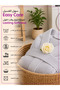 1 Pcs Unisex L Size Kimono Collar 330Gsm Microfiber Quick Absorbent Drying Robe with Belt and Pockets - 7