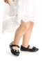 Withbow Skin Velcro Bowknot Girls' Ballerina Shoes - 3