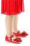 Pruva Stoned Velcro Girls' Bowknot Ballerina Shoes - 3