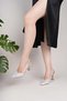 Uraz 720 Silver Stone Heeled Women's Sandals - 3
