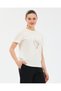 W Regular Fit Graphic T-Shirt Women's White Tshirt S2610049-3855 - 2